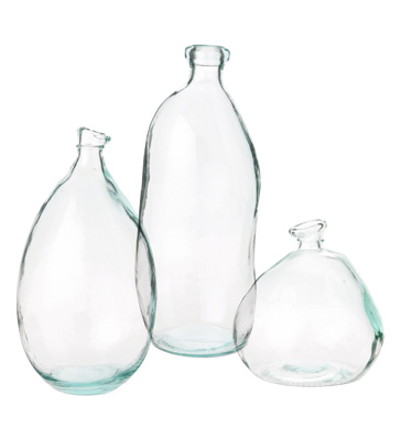Anthropologie - oval recycled glass vase from anthropologie.com