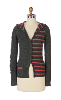 Anthropologie.com > Fifty-Fifty-Split Cardigan :  wool cardigan grey fall 2008