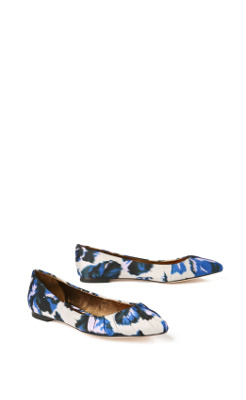 South Palm Skimmers - Anthropologie.com :  floral blue printed shoes