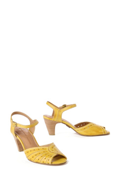 Here-And-Now Heels - Anthropologie.com :  spring tooled anthropologie yellow