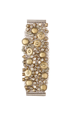 Juxtaposed Bracelet - Anthropologie.com :  bracelet buttons mesh crystal