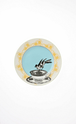 Home-Again Dessert Plate, Blue - Anthropologie.com