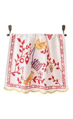 Perfect Guests Dishtowel, Birds - Anthropologie.com :  dishtowel gift ideas kitchen holiday gifts