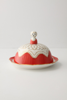 Milkmaid Butter Dish