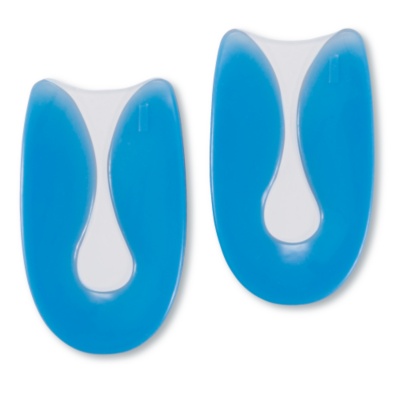 FootSmart U-Shaped Silicone Gel Heel Cushions, Pair