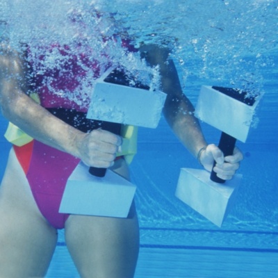 AquaJogger Medium Resistance Dumbbells, Pair