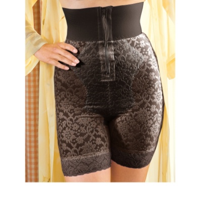 Hi-Waist Zip Back Support  black