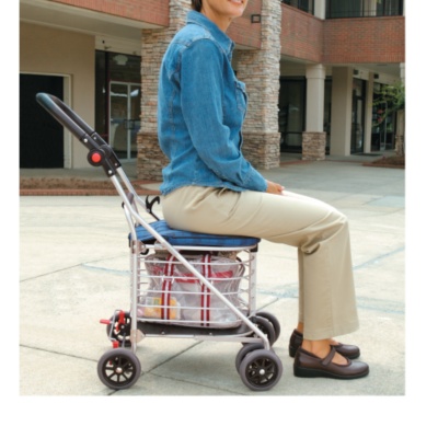 Compact Sit-Down Shopping Cart - 30726