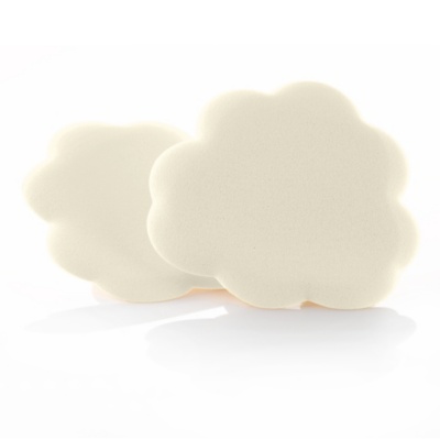 Foot Petals Tip Toes Cushions, Pair  white lily