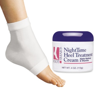FootSmart NightTime Heel Treatment Cream with 2 Heel Socks, Kit - 50600