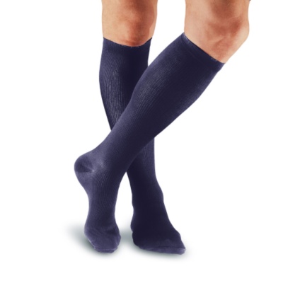 FootSmart Men's Cotton/Nylon Moderate Support Over-the-Calf Socks, Pair - 60021