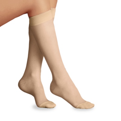 FootSmart Women's Sheer Firm Support Knee Highs, Pair  pearl