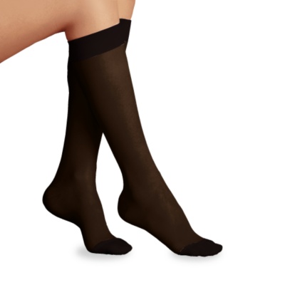 FootSmart Women's Opaque Moderate Support Knee Highs, Pair