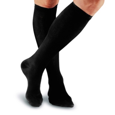FootSmart Men's Microfiber Nylon Firm Support Over-the-Calf Socks, Pair