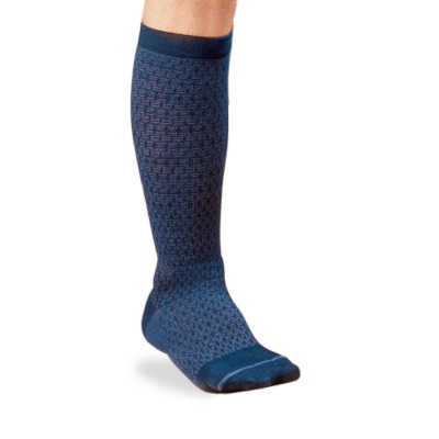 FootSmart® Men's Nylon/Cotton Patterned Firm Support Over-the-Calf Socks, Pair - 60152