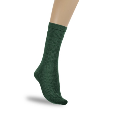 Softop Women's Wool Tuck Stitch Crew Socks, Pair