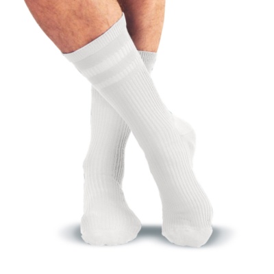 Softop Men's Original Weight Cotton-Rich Crew Socks, Pair white