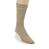Softop Men's Wool Crew Socks, Pair oatmeal