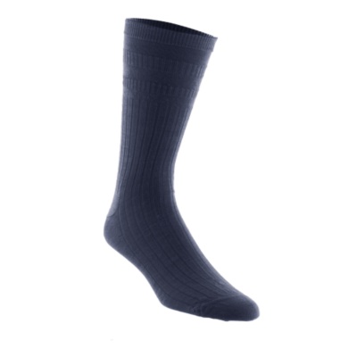 Softop Men's Seam-Free Lambswool Crew Socks, Pair dark navy