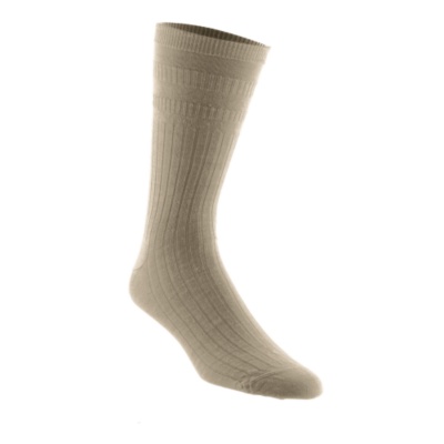 Softop Men's Seam-Free Lambswool Crew Socks, Pair oatmeal