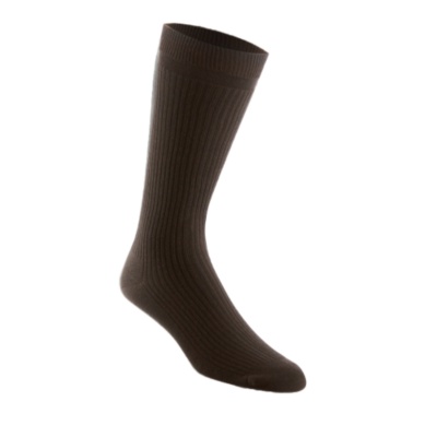 Banda Men's / Women's No-Elastic Acrylic Crew Socks, Pair  brown