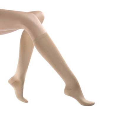 Smart Support Women's Seam-Free Solid Microfiber Nylon Moderate Support Trouser Socks, 3 Pairs  - 99119
