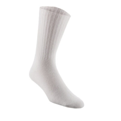World's Softest Sock Men's Crew Socks, Pair  white