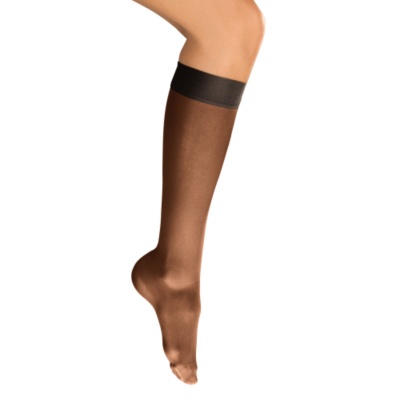 Select Support From FootSmart Women's Sheer Moderate Support Knee Highs, Pair  black