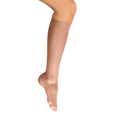 Select Support From FootSmart Women's Sheer Moderate Support Knee Highs, Pair sun bronze