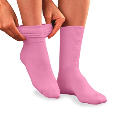 Buster Brown Women's Ankle Socks, Pair  bright pink