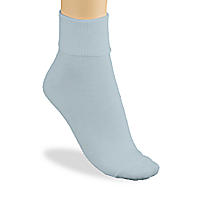Buster Brown Women's 100% Cotton Anklet Socks, Pair baby blue