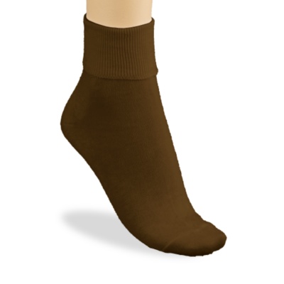 Buster Brown Women's 100% Cotton Anklet Socks, Pair brown