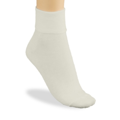 Buster Brown Women's 100% Cotton Anklet Socks, Pair cream