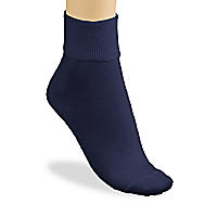 Buster Brown Women's 100% Cotton Anklet Socks, Pair navy