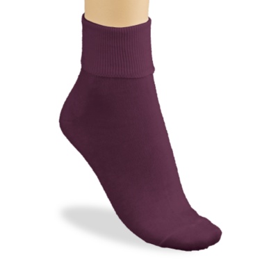 Buster Brown Women's 100% Cotton Anklet Socks, Pair wine