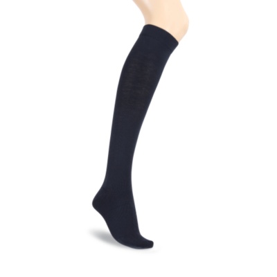 FootSmart Women's Wood Silk Firm Support Trouser Socks, Pair  black