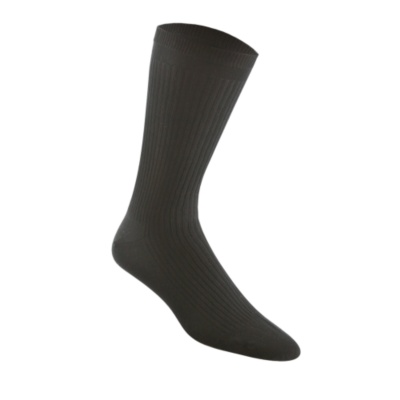 Banda Men's / Women's No-Elastic Cotton-Rich Crew Socks, Pair  black