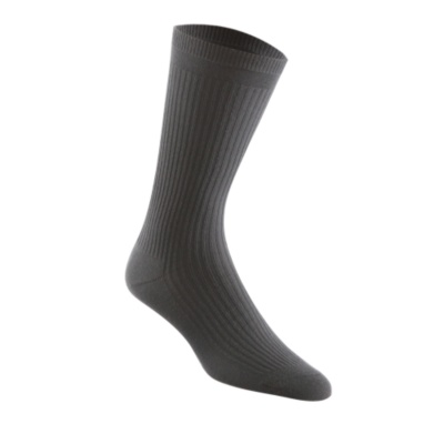 Banda Men's / Women's No-Elastic Cotton-Rich Crew Socks, Pair  grey