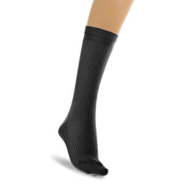 Banda Men's / Women's No-Elastic Wool Crew Socks, Pair  black