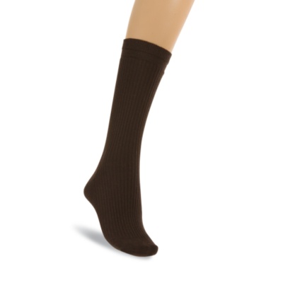 Banda Men's / Women's No-Elastic Wool Crew Socks, Pair  brown