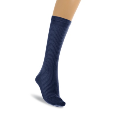 Banda Men's / Women's No-Elastic Wool Crew Socks, Pair  navy