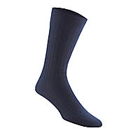 Banda Men's / Women's No-Elastic Lambswool Crew Socks, Pair navy
