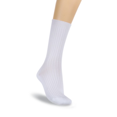 Fox River Men's / Women's Wick Dry Cushioned Diabetic Crew Socks, Pair white
