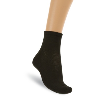 Comfortology Men's / Women's Acrylic Quarter Socks, Pair black