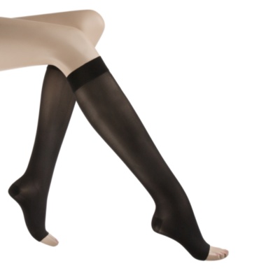 Jobst Women's Ultra Sheer Moderate Support Open Toe Knee Highs, Pair