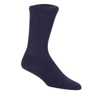 FootSmart Women's Diabetic Casual Crew Socks, Pair  navy