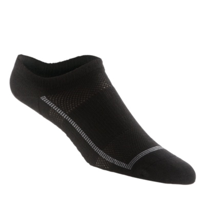 Feetures  Light Men's / Women's No Show Socks, Pair  black