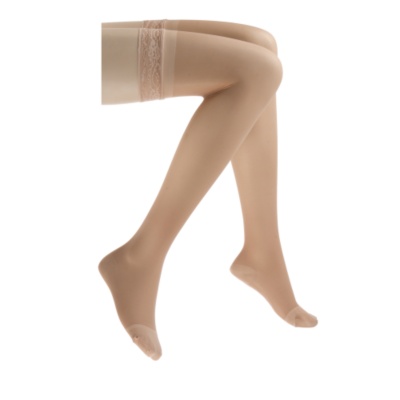 Medi Womens Elegance Sheer Moderate Support Thigh Highs, Pair
