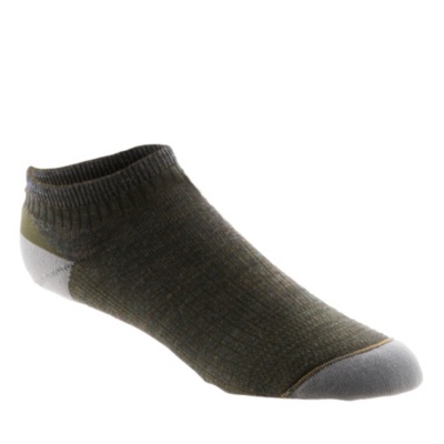 INgenius Men's / Women's Merino Wool No-Show Socks, Pair  olive