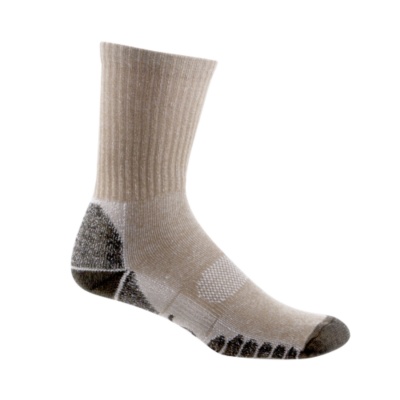 Eurosocks Men's / Women's Coolmax Crew Socks, Pair  beige